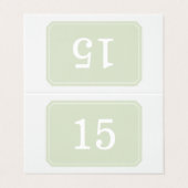 緑簡易折エレガント畳テーブルカード (外部フラット)