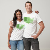 緑米国の旗 Tシャツ (ユニセックス)