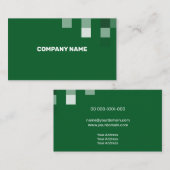 緑素晴らしの透コンテンポラリー過性 名刺 (正面/裏面)