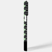 緑素晴らしモダンと黒のパターン Case-Mate iPhoneケース (裏面 / 右)