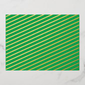 緑素晴らし背景(白縁どデザイン) 箔シーズンポストカード (正面)