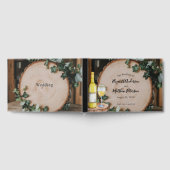 緑素朴と木のスライス ゲストブック (全面)