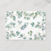 緑素朴のふわふわしたハイランド牛が本を持ってくる エンクロージャーカード (裏面)