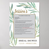 緑素朴のフォトプロップポスターフレーム ポスター (正面)