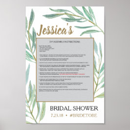 緑素朴のフォトプロップポスターフレーム ポスター