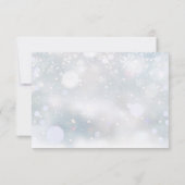 緑素朴のフローラ冬の結婚式 出欠カード (裏面)