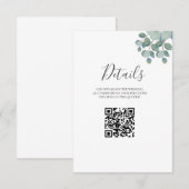 緑素朴のユーカリ結婚サマー。 (正面/裏面)