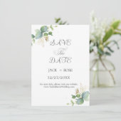 緑素朴のユーカリ結婚サマー。 セーブザデート (スタンド正面)