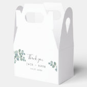 緑素朴のユーカリ結婚サマー。 フェイバーボックス (オープン)