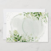 緑素朴のヴィン結婚ヤードサンキューカード 招待状 (裏面)