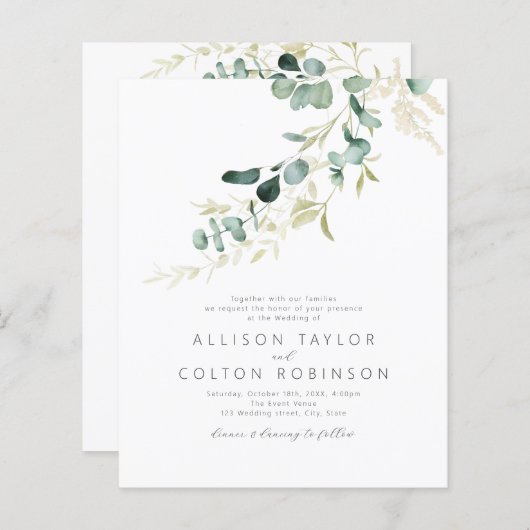 緑素朴の予算を一つ一つ結婚で使う (正面/裏面)