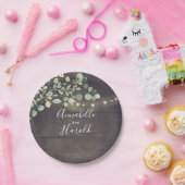 緑素朴の国のパーティー ペーパープレート (パーティー)