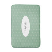 緑素朴の国の雪 バスマット (正面縦)