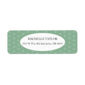 緑素朴の国の雪 ラベル (正面)