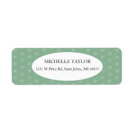 緑素朴の国の雪 ラベル