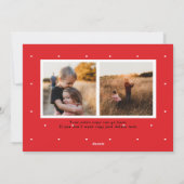 緑素朴の木の台本ハッピーホリデー写真 シーズンカード (裏面)