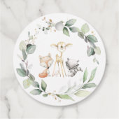 緑素朴の森の動物ありがとう フェイバータグ (裏面)