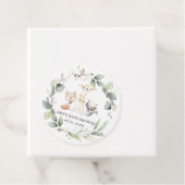 緑素朴の森の動物ありがとう フェイバータグ (インサイチュ)