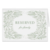 緑素朴の結婚フローラ国の予約された記号 (正面横)