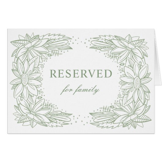 緑素朴の結婚フローラ国の予約された記号 (正面横)