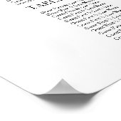 緑素朴の結婚座席表 ポスター (角)