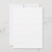 緑素朴の結婚式RSVPカード応答カード 招待状 (裏面)