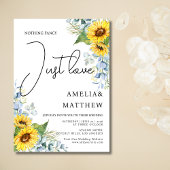 緑素朴の花が大好き結婚ひまわり 招待状