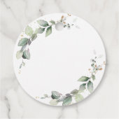 緑素朴の葉の金ゴールドバプテスマ フェイバータグ (裏面)