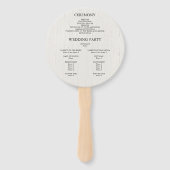 緑素朴の葉植物結婚計画 ハンドファン (裏面)