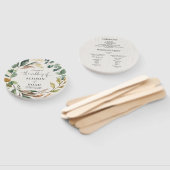 緑素朴の葉植物結婚計画 ハンドファン (組立なし)