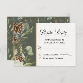 緑素朴のWoodland Pineconesに返信