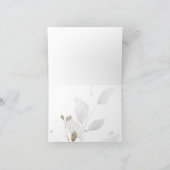 緑素朴エレガントの水色ありがとう サンキューカード (内部)