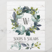 緑素朴リースレシピ仕切り (正面)