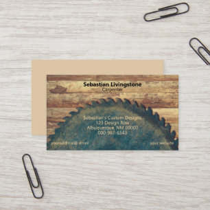 緑素朴丸鋸大工プロフェッショナル 名刺