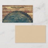 緑素朴丸鋸大工プロフェッショナル 名刺 (正面/裏面)