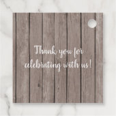 緑素朴十字少年バプテスマメッセージカード フェイバータグ (裏面)