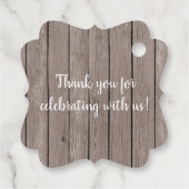 緑素朴十字少年バプテスマメッセージカード フェイバータグ (裏面)