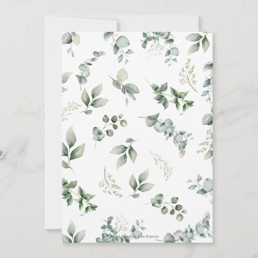 緑素朴園の納屋周囲の庭動物それが男の子だ サンキューカード (裏面)