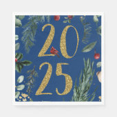 緑素朴園2025青い新年の休日 スタンダードランチョンナプキン (正面)