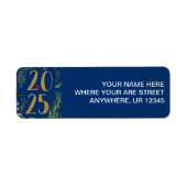 緑素朴園2025青い新年の休日 ラベル (正面)