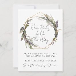 緑素朴妊娠 案内状