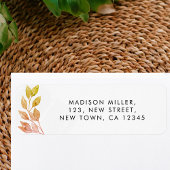 緑素朴差出人住所ラベル ラベル