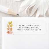 緑素朴差出人住所ラベル ラベル (インサイチュ)