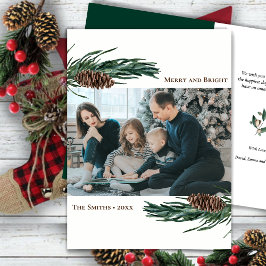 緑素朴松コーンバウ水カラーフローラ シーズンカード