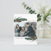 緑素朴松コーンバウ水カラーフローラ シーズンポストカード (スタンド正面)