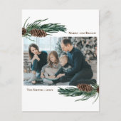 緑素朴松コーンバウ水カラーフローラ シーズンポストカード (正面)