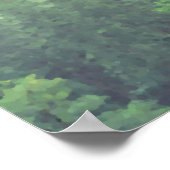 緑素朴松24表結婚座図 ポスター (角)