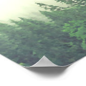 緑素朴松4表結婚座表 ポスター (角)