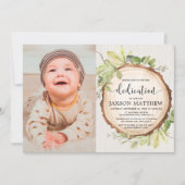 緑素朴林の献金写真 招待状 (正面)