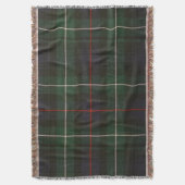 緑素朴格子模様 スローブランケット (正面縦)